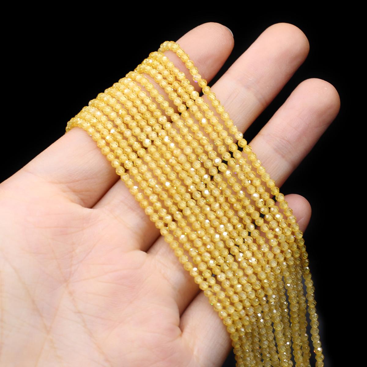 

Натуральный камень граненые бусины циркон маленькие бусины 2 мм подвески для изготовления ювелирных изделий DIY ожерелье браслет серьги аксессуар 2mm