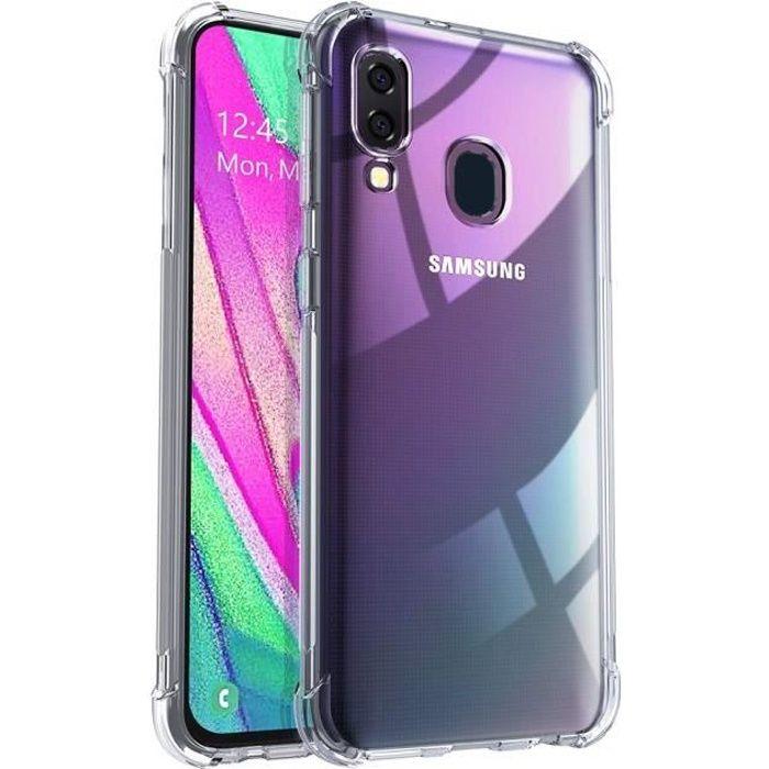Coque - Samsung - Galaxy A40 - Transparent - Anti-choc - Silicone TPU