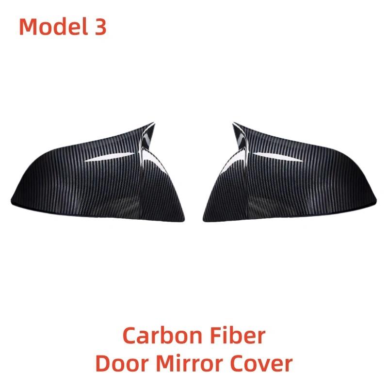 Door Mirror Cover For Tesla Model 3 Model Y Exterior Scratch Protective Car Decoration Stickers Upgrade ABS Plastic Styling