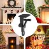 Adjustable 2-In-1 Mantel Hook Space Saving Fireplace Hanger Christmas Stocking Holder  Front Door