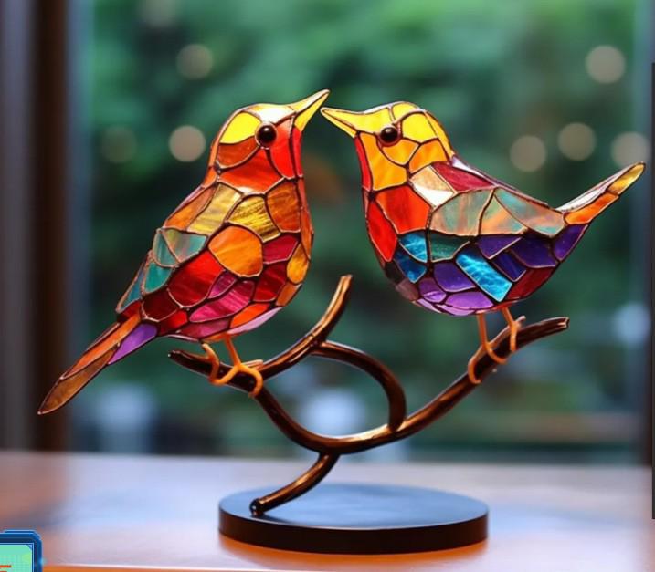Colorful Bird Ornament for Home & Office - 2023 Collection