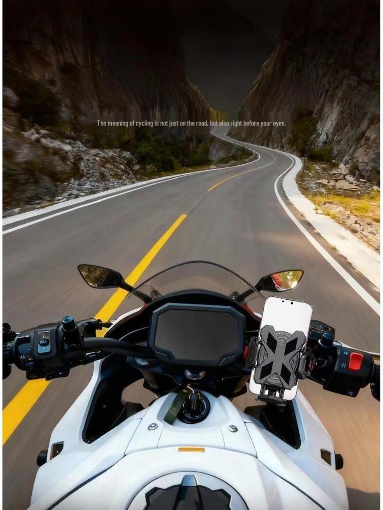 Motorcycle & Bicycle Anti-Shake Phone Mount for Delivery Riders