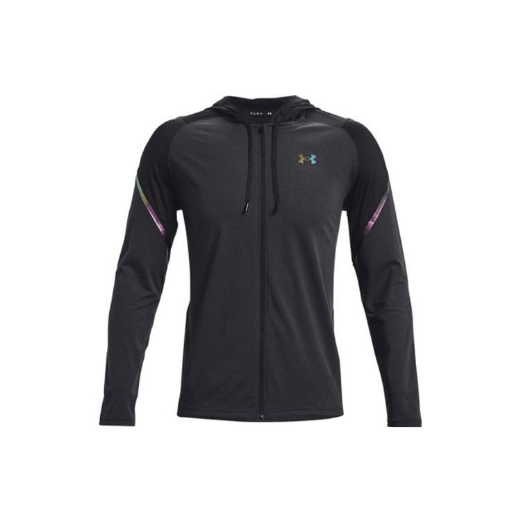 Under Armour UA RUSH Full-Zip Hoodie Men Black 1366170-001 S