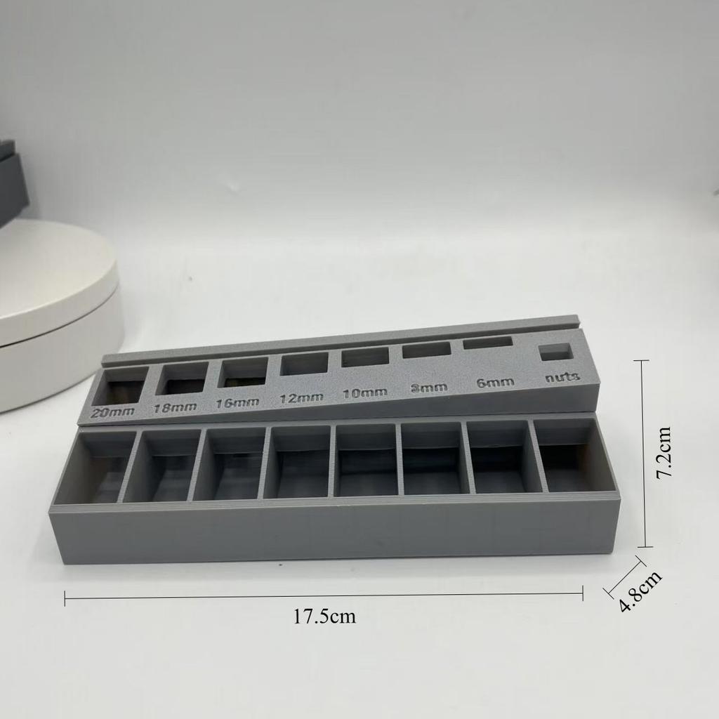 Sorter Portable Practical Screw Length Sorter Tray Organizer Store Nuts New With 7 Measuring Slots M3 Bolt storage drawers