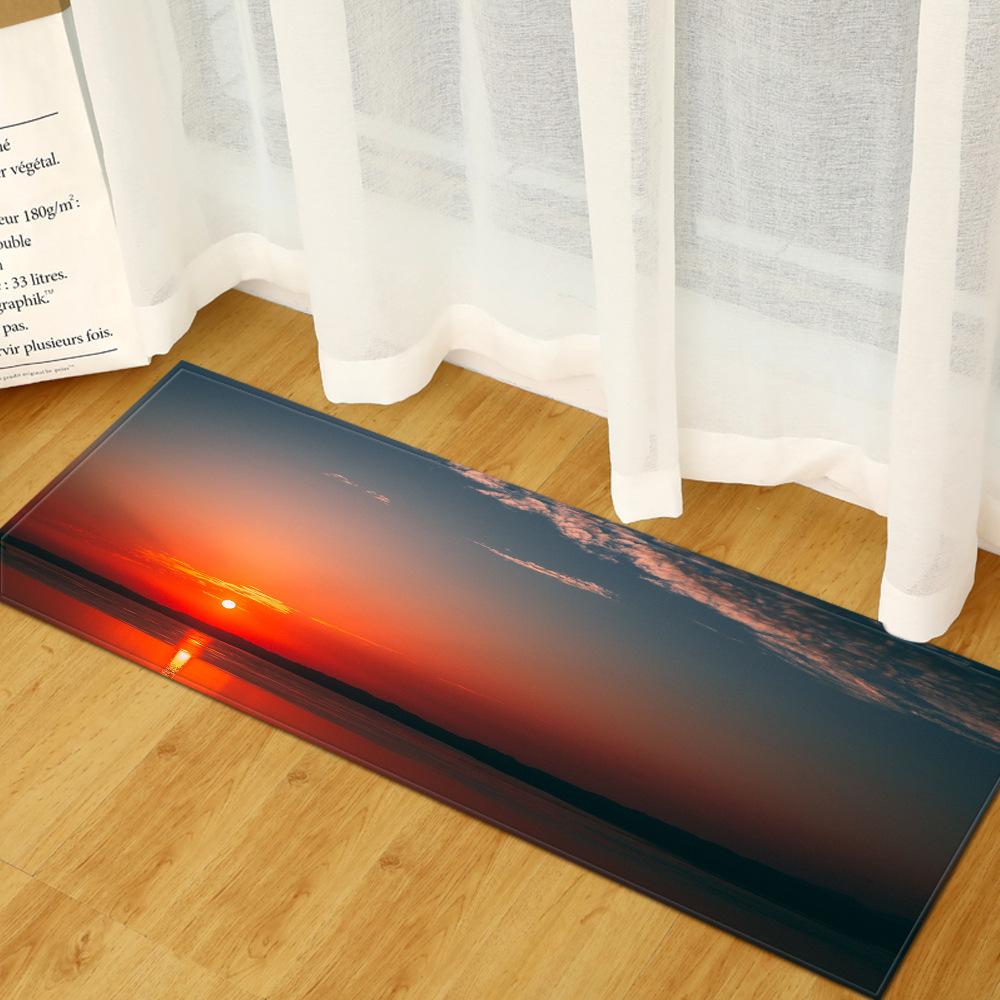 Landscape Absorbent Non-Slip Entry Mat Toilet Kitchen Floor Mat Bedroom Living Room Carpet