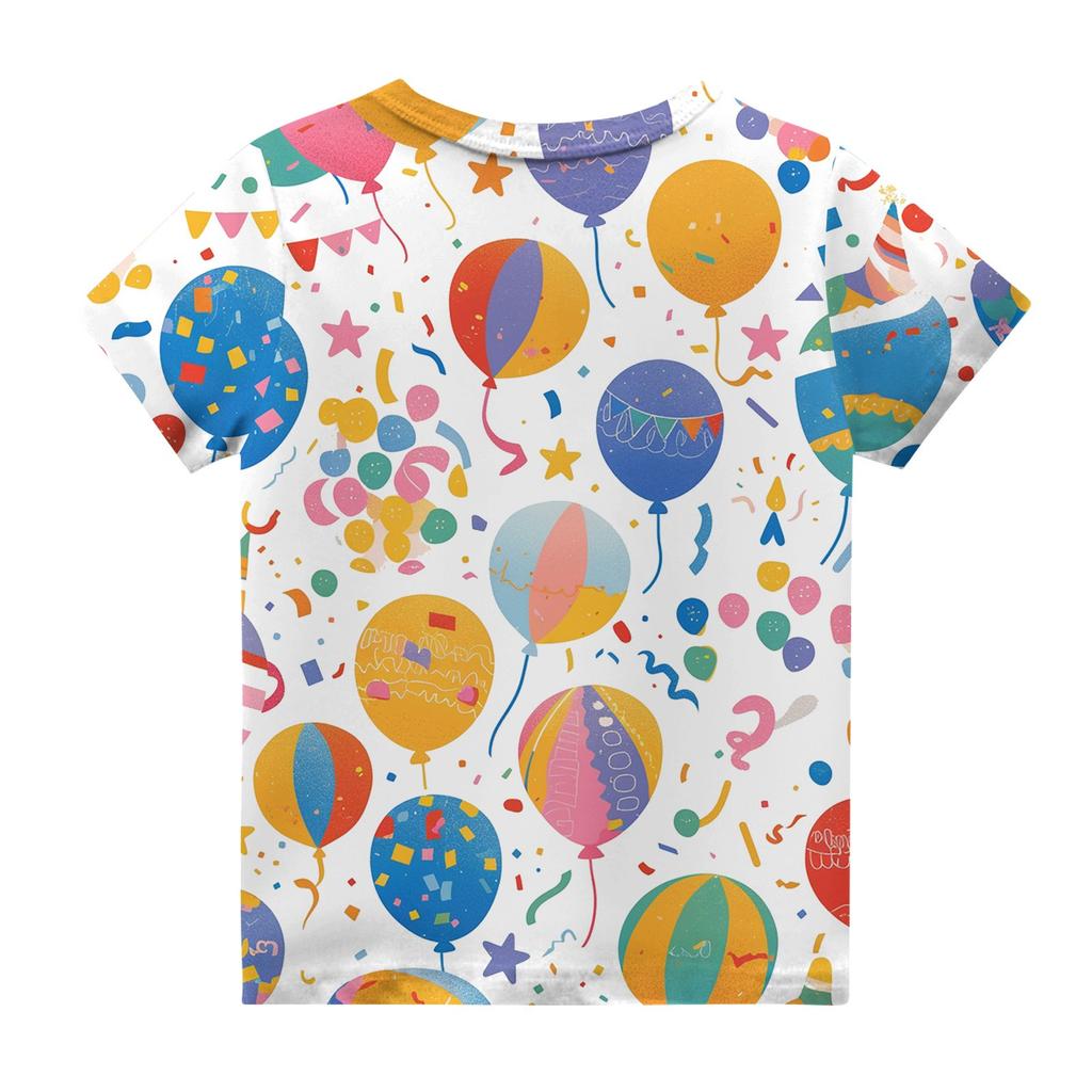 Dívčí chlapecká trička pro batolata Dětské top chlapecké a dívčí tričko s krátkým rukávem