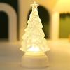 Crystal Christmas Tree Light Warm Colorful Battery Night Light Star Bedroom Christmas Table Decoration Candle Light Gift