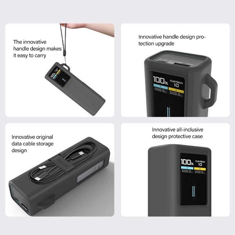 Travel Friendly Silicone Cover Protectors For No.10 plus PowerBank Thickness Case Anticollision Designs And Perfect Fit