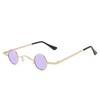 Retro Trend Metal Small Round Frame Prince Glasses Women'S Niche Personality Design Glasses Hip Hop Punk Sunglasses Sunglasses