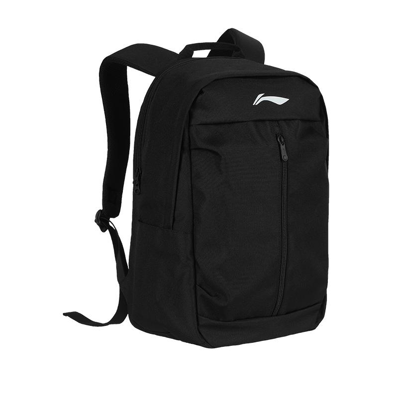 Li Ning Polyester Backpack Regular Unisex Black/White ABSV515