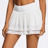 Womens Sport Skirt With Liner Mesh Pleated Tennis Yoga Running Short Fall