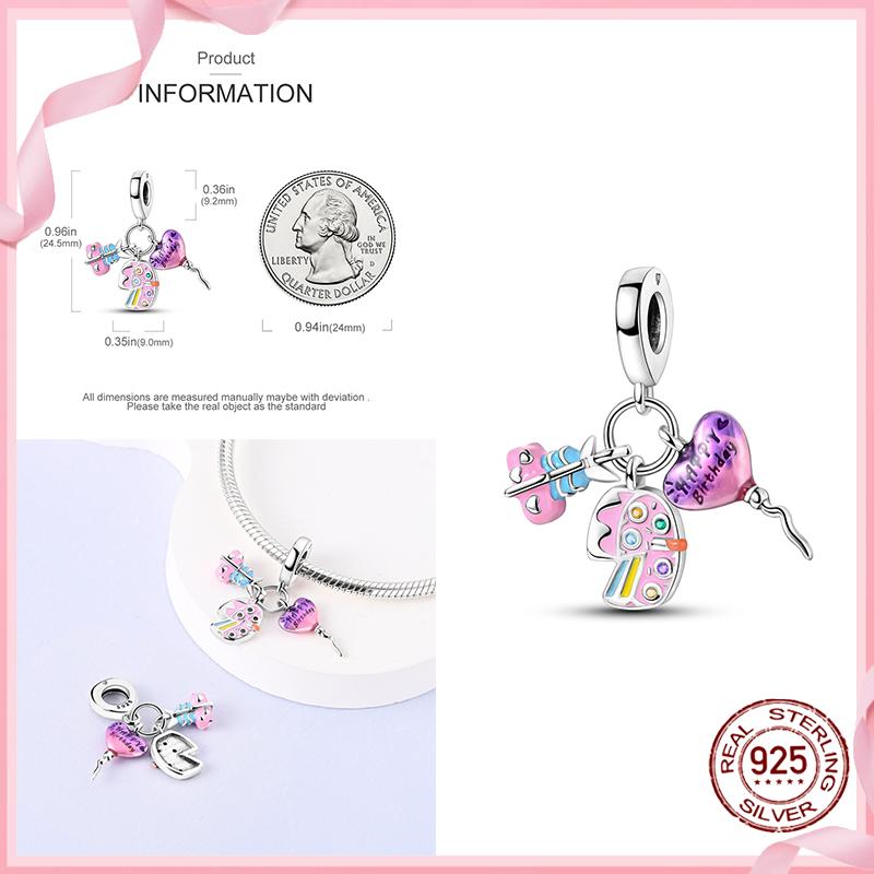TOP Copper Pink Girls Skirt Cute Cat Charm Bead Charms Bead Charms Ideal For Womens Authentic Bracelets Copper Pendant Do It Yourself Jewellery Gift