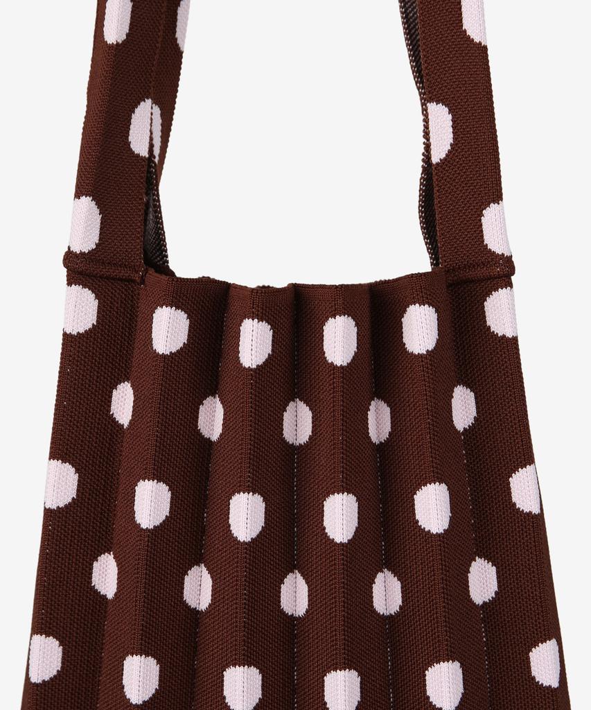 Pleatsmama Mini Shoulder Bag Pink Dot