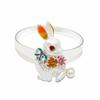 Easter Bunny Napkin Holder Elegant and Delicate Pearl Holiday Table Decoration