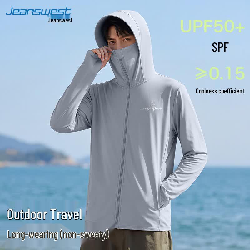

Jeanswest Men s Lightweight Cooling Sun Protection Jacket with Large Brim 2XL