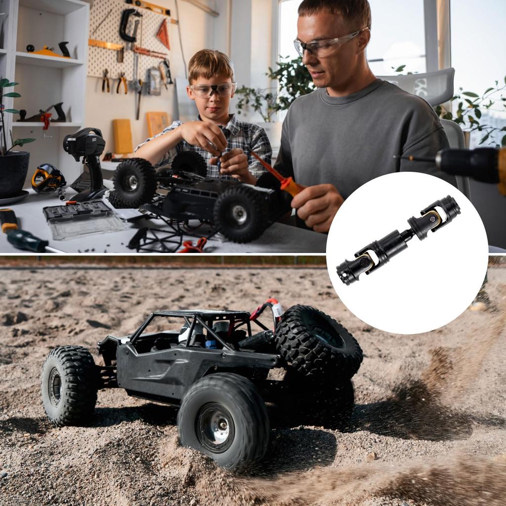 uxcell 2pcs RC Drive Shaft C VD Drive Shaft Metal Universal Replacement Upgrade Parts for RC Car 49-50mm 55-75mm