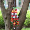 Pet Bird Chewing Toy Colorful Wooden Blocks Acrylic Beads Parrot Bite Bridge Tearing Cockatiels Training Hang Swing