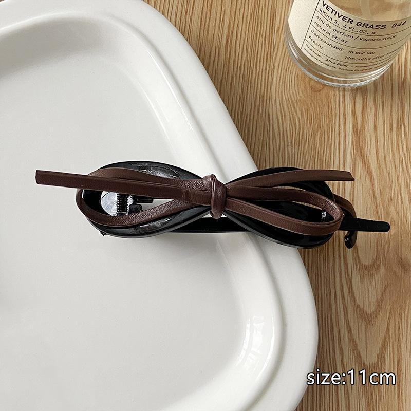 Elegant Dot Bow Hair Clips for Girls Satin Twist Hairpins Hairgrip Korea Back of Headwear Barrettes Women Hair Accessories