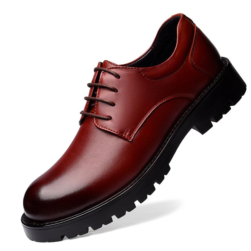 Men's 5CM Height-Increasing Genuine Leather Business Formal Shoes