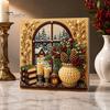 Christmas Home Decoration Faux Pearl Art Kit, DIY Snowman Painting 3D Festive Living Room Accents Xmas Scenes Crafting Project for Adults Beginners,