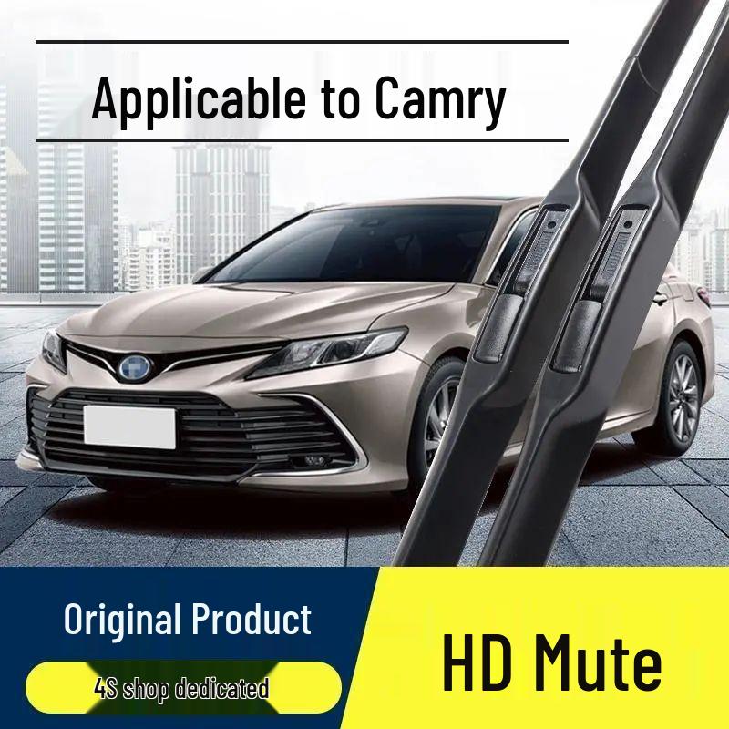 Бескаркасная бесшумная HD передняя щетка стеклоочистителя Toyota Camry с оригинальной резиновой полосой. Camry 18-21 Front Pair