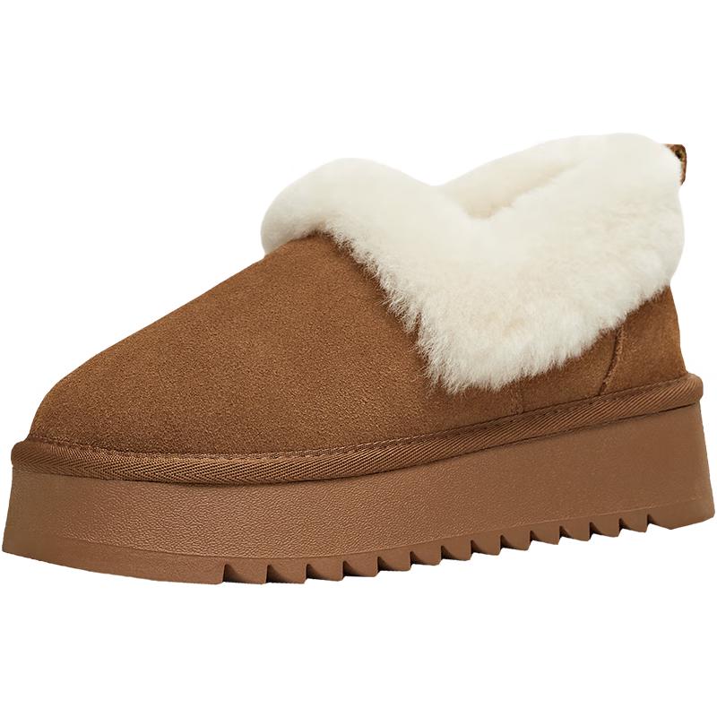 Tianmeiyi Women s Plush Warm Snow Boots 36