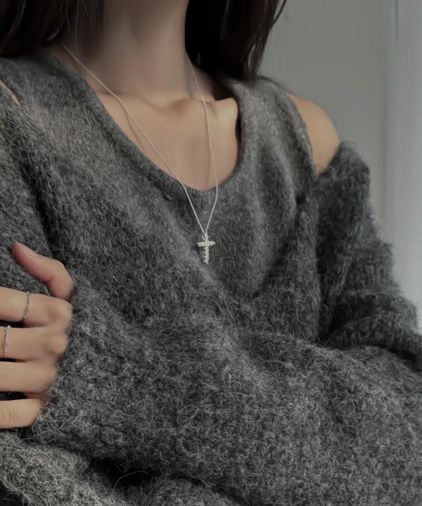 Baradu 925 Moissanite Cross Necklace