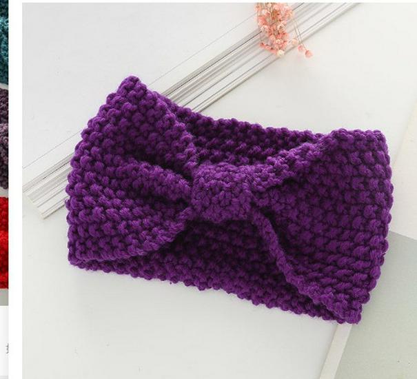 

Hand-Knitted Wool Headband & Ear-Warming Hat for Fall/Winter - Women’s Wide Brim Hair Accessory