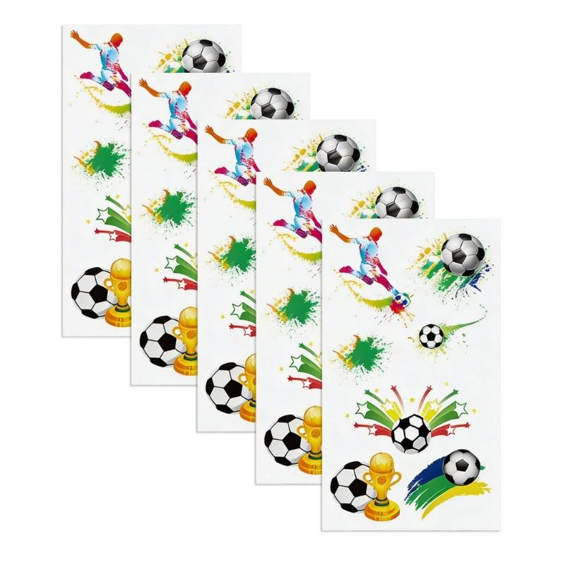 

12 см Наклейка для игры в футбол Безопасные материалы Принадлежности для футбольной вечеринки Для кожи, одежды и аксессуаров Незаменимая вещь для вечеринки фанатов 1