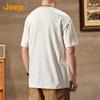 Jeep Men's Summer Pure Cotton Loose Fit T-Shirt