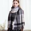 Warm Wool Scarf for Women Winter Plaid Design Soft Wear Open Scarves Female High Quality
