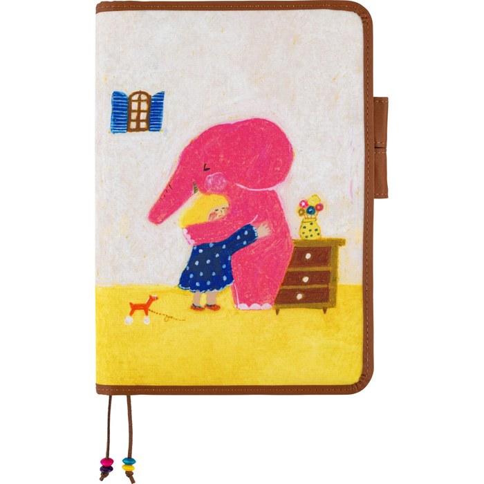 Hobonichi Kazun (A5) Notebook Cover – Shibata Keiko/Kariya-san Reunion, White/Multicolor