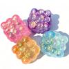 Colorful Squishy Shining Maltose Fidget Soft Sensory Cubic Squishes Squeeze Asmr Funny Anti-Stress Relief Birthday Party Gifts