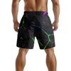 European And American Dark Natural Lightning Element Men'S Casual Shorts Beach Pants