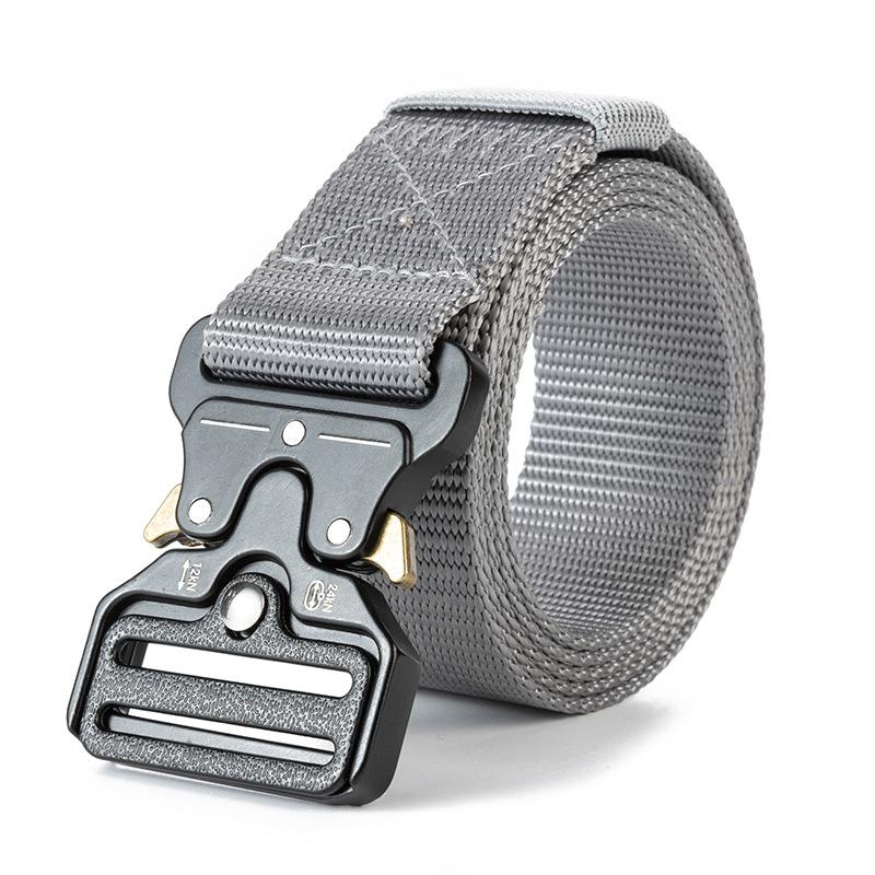 

Men s Belt Metal Buckle Outdoor Hunting Multi Function Tactical Belt Combat Survival Marine Corps Canvas Nylon Women Sport Belt 3.8X125CM