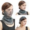 Women Floral Chiffon Ring Scarf Neck Guard False Collar Elastic Bib Wraps Travel Scarf Versatile Accessory