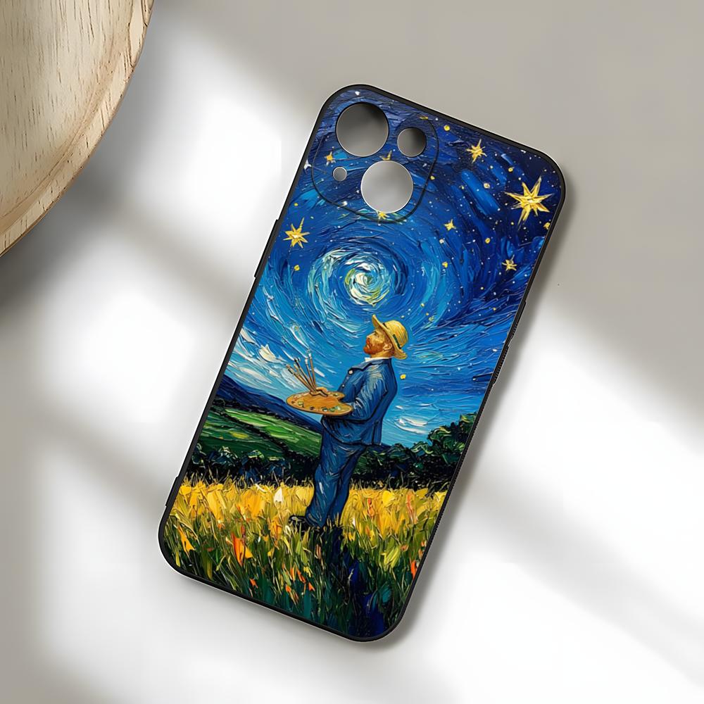 Van Gogh Oil Paintings Phone Case For IPhone 17 Pro Max 15 Pro 16 14 Plus 12 13 Mini 11 Pro Shockproof Soft Cover