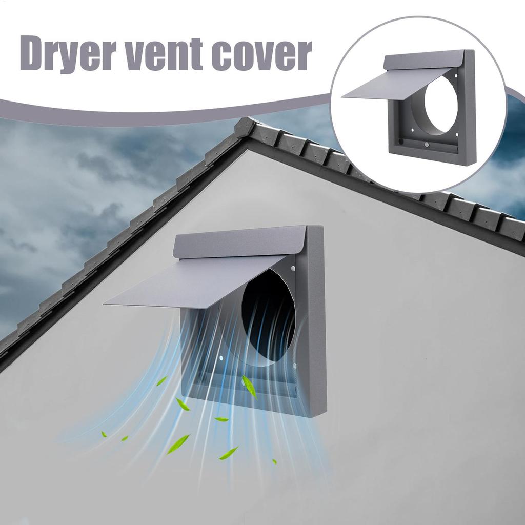 Außen-Wäschetrockner-Entlüftungsabdeckung 4 Zoll Edelstahl Maximale Luftstrom-Effizienz Abdeckung Für Belüftung Haus Außenwand Sicherheit