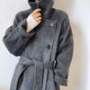 Peerless Enemy Honey Autumn and Winter New Double-sided Wool Coat Long Stand-up Collar Wool Coat Feels Fashionable