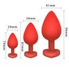 3Pcs Set Butt Anal Plug With Crystal Sex Toys for Women Men Soft Silicone Erotic Massager Stimulator Dildo Adult Product Plug