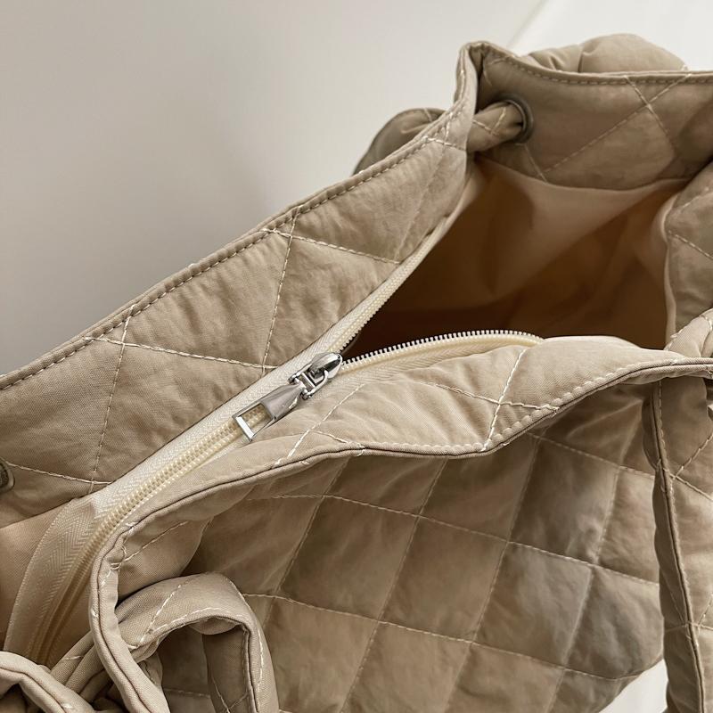 Diamond Embroidery Shoulder Bag Lightweight Commuter Large Capacity Tote Bag