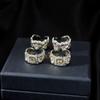 Exquisite Classic Series wire drawing craft Shiny Gardenia flower rings for women Copper plating Single Row crystal ring Zircon