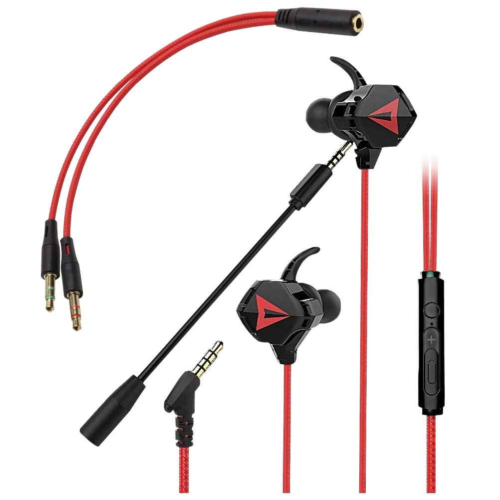 

KOYOKOMA Gaming Earphone Headset Game Microphone Call Music Remote Control Smartphone Computer PC Game 3.5mm