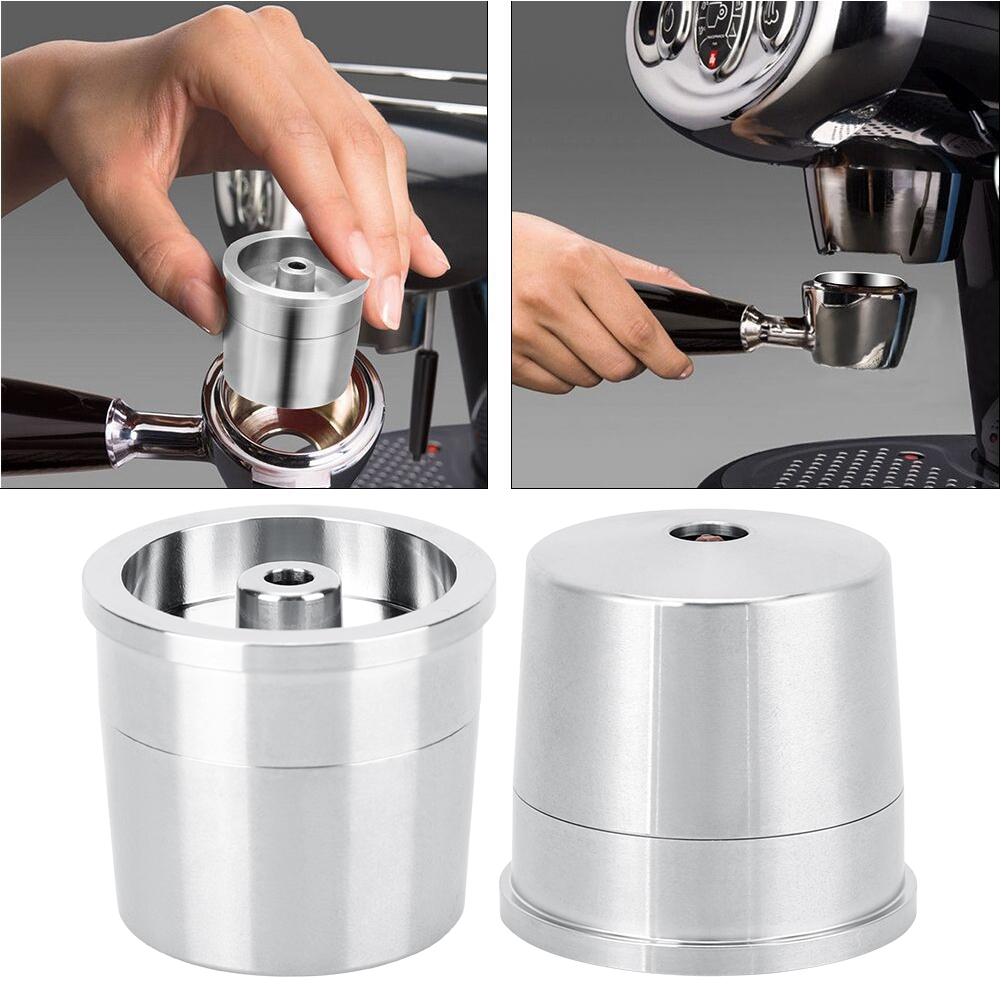 Kaffeefilter aus Edelstahl Gefüllte Kaffeemaschine Wiederverwendbare Kapselhülle Recycelter Filter