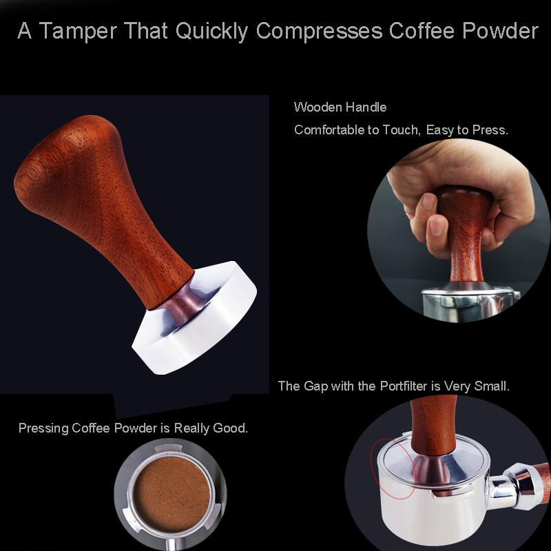 51/53/58mm Tamper Espresso Praf Mașină Aluminiu Tampere Cafea Pentru Portafiltre 51mm 53mm 58mm