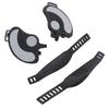 2PCS Exercise Bike Pedals with Straps PP PVC Stainless Steel Universal Adjustable Exercise Bike Pedals Clips for Home Gym Cycling
