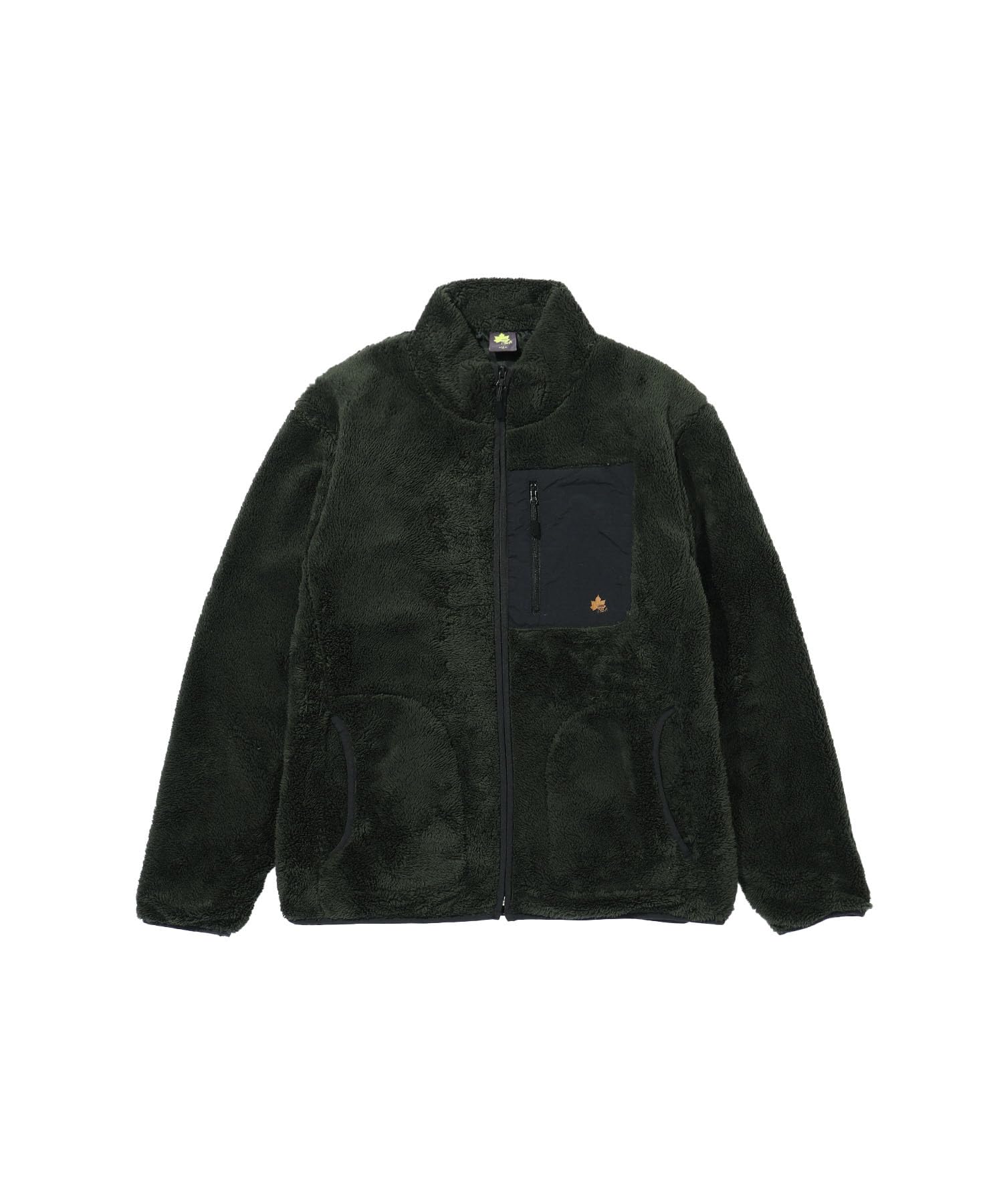 

[LOGOS park] [LOGOS Spark] E-commerce Exclusive Men s Warm Fleece Jacket, Lined, Blouson, Outerwear, Green: L