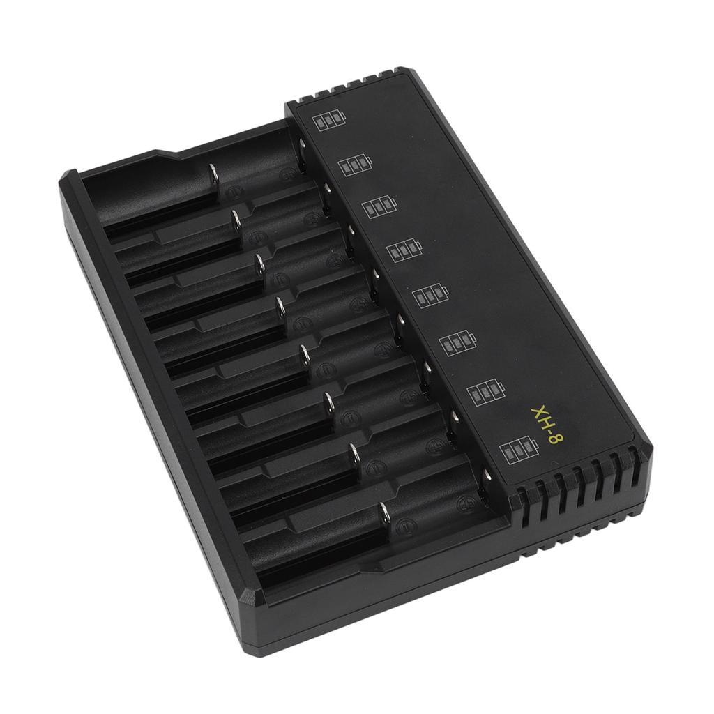 8 Slot Lithium Battery Charger 3.6V 3.7V Battery Charger for 10440 14500 14650 16340 16650 17500