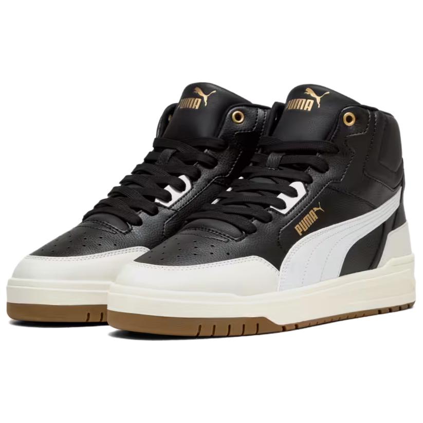 Puma Shuffle Downtown Comfortable Versatile Mid-Top Sneakers Men Sneakers Black White 402598-06