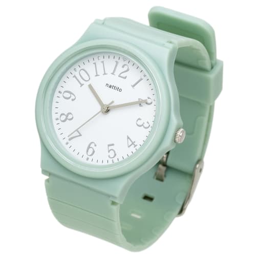 Fieldwork Women's Analog Watch with TPU Strap, Silver Indexes, and Green Purse, YM115-3